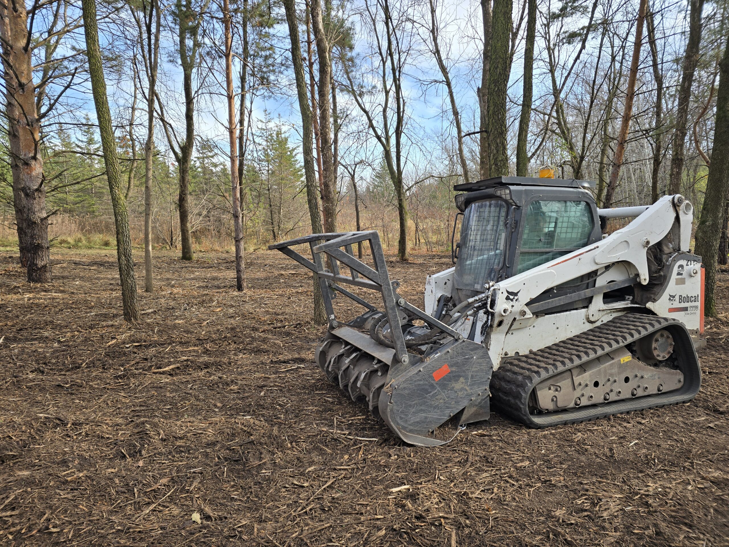 Forestry mulching brush removal service Minnesota